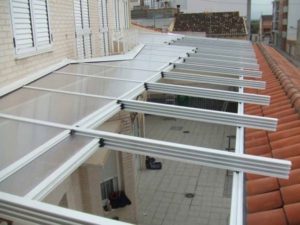 techos móviles cristal